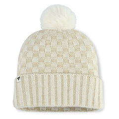 Pittsburgh Pirates Fanatics Women's Matchstick Cuffed Knit Hat with Pom- Natural | MLB On Sale