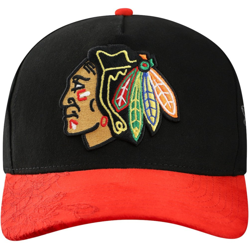 Chicago Blackhawks Mitchell & Ness May Flowers Pro Crown Adjustable Hat Discount