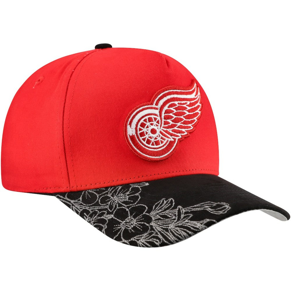 Detroit Red Wings Mitchell & Ness May Flowers Pro Crown Adjustable Hat Sale