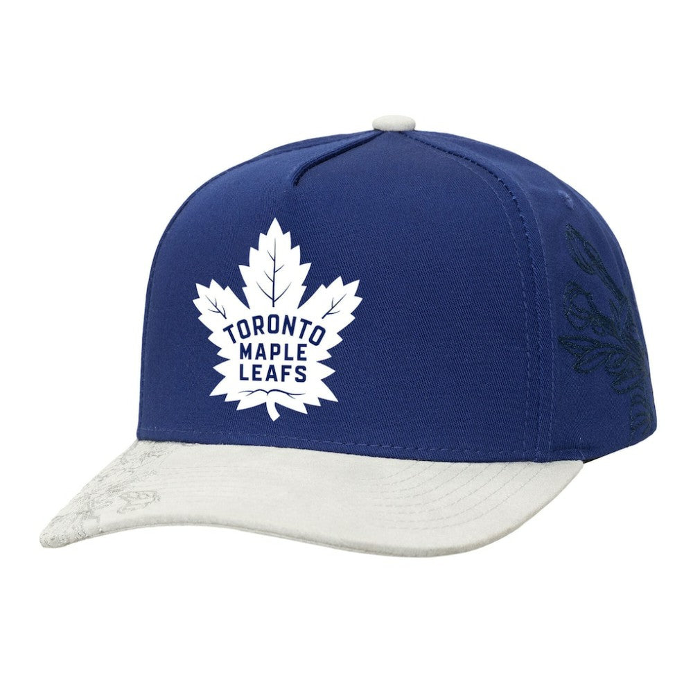Toronto Maple Leafs Mitchell & Ness May Flowers Pro Crown Adjustable Hat For Sale