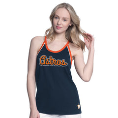 Houston Astros G-III 4Her by Carl Banks Women's Curveball Racerback Tank Top | MLB For sale