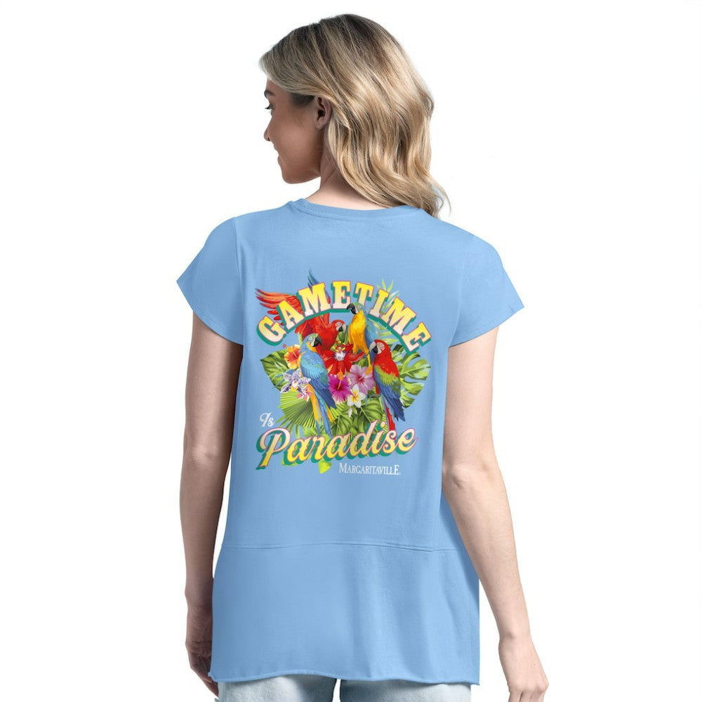 Tampa Bay Rays Margaritaville Women's Gametime is Paradise T-Shirt | MLB For sale