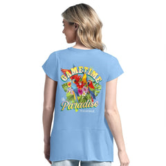 Chicago Cubs Margaritaville Women's Gametime is Paradise T-Shirt | MLB On Sale