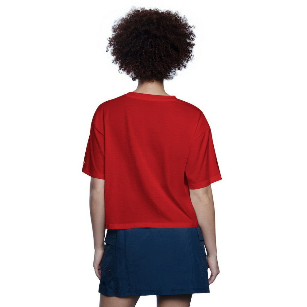 St. Louis Cardinals Starter Women's Play the Ball Boxy Cropped T-Shirt | MLB Online