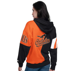 Baltimore Orioles Starter Women's Curve Ball Full Zip Hoodie Sweatshirt | MLB New