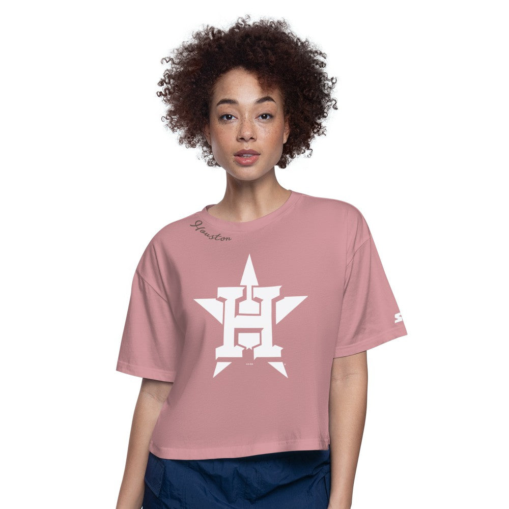 Houston Astros Starter Women's Play the Ball Boxy Cropped T-Shirt | MLB Online