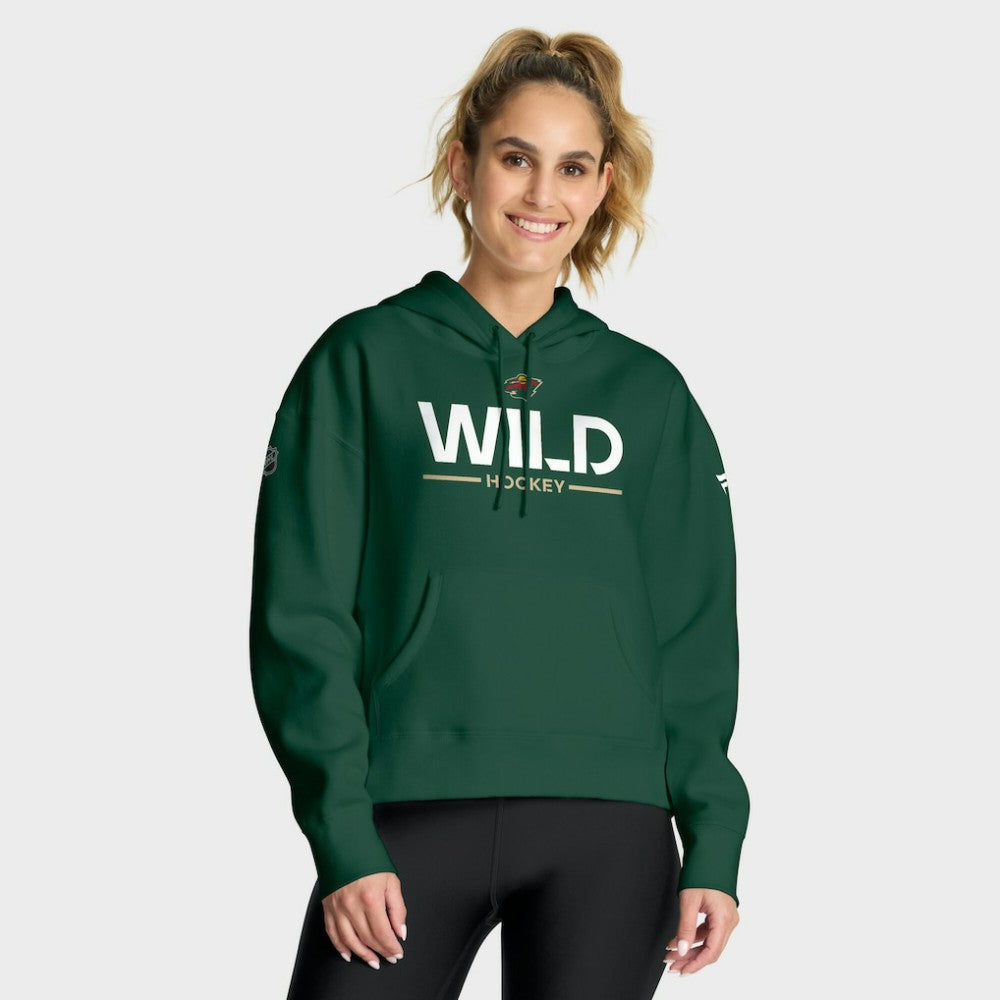 Minnesota Wild Fanatics Women's Authentic Pro Primary Pullover Hoodie On Sale