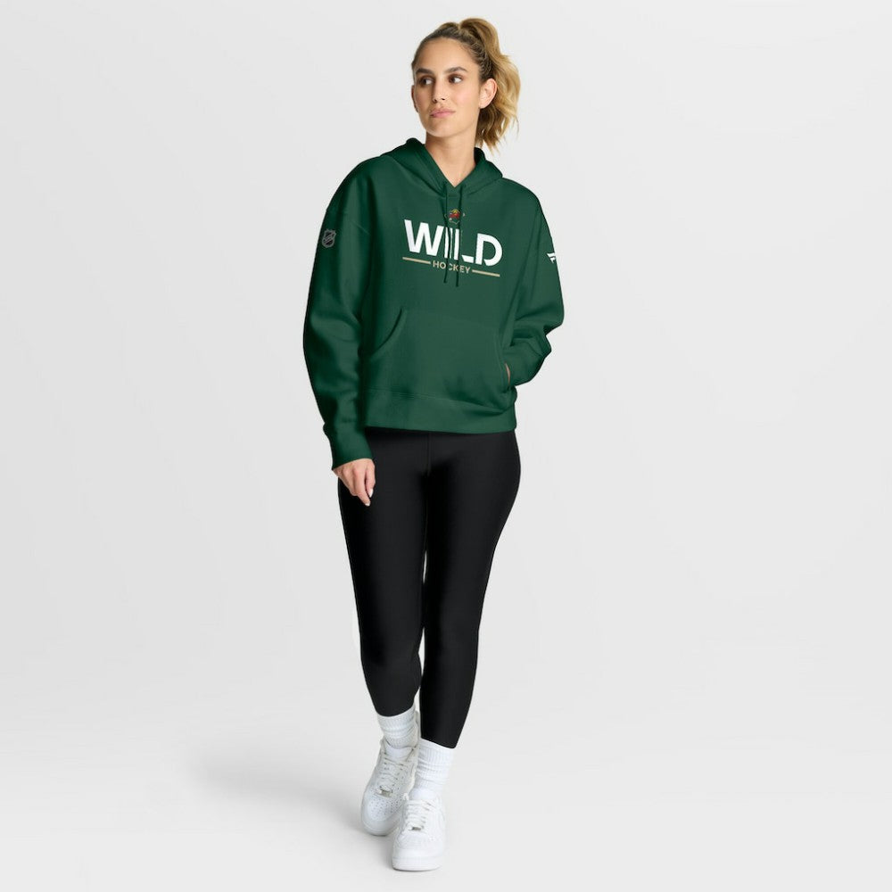 Minnesota Wild Fanatics Women's Authentic Pro Primary Pullover Hoodie On Sale
