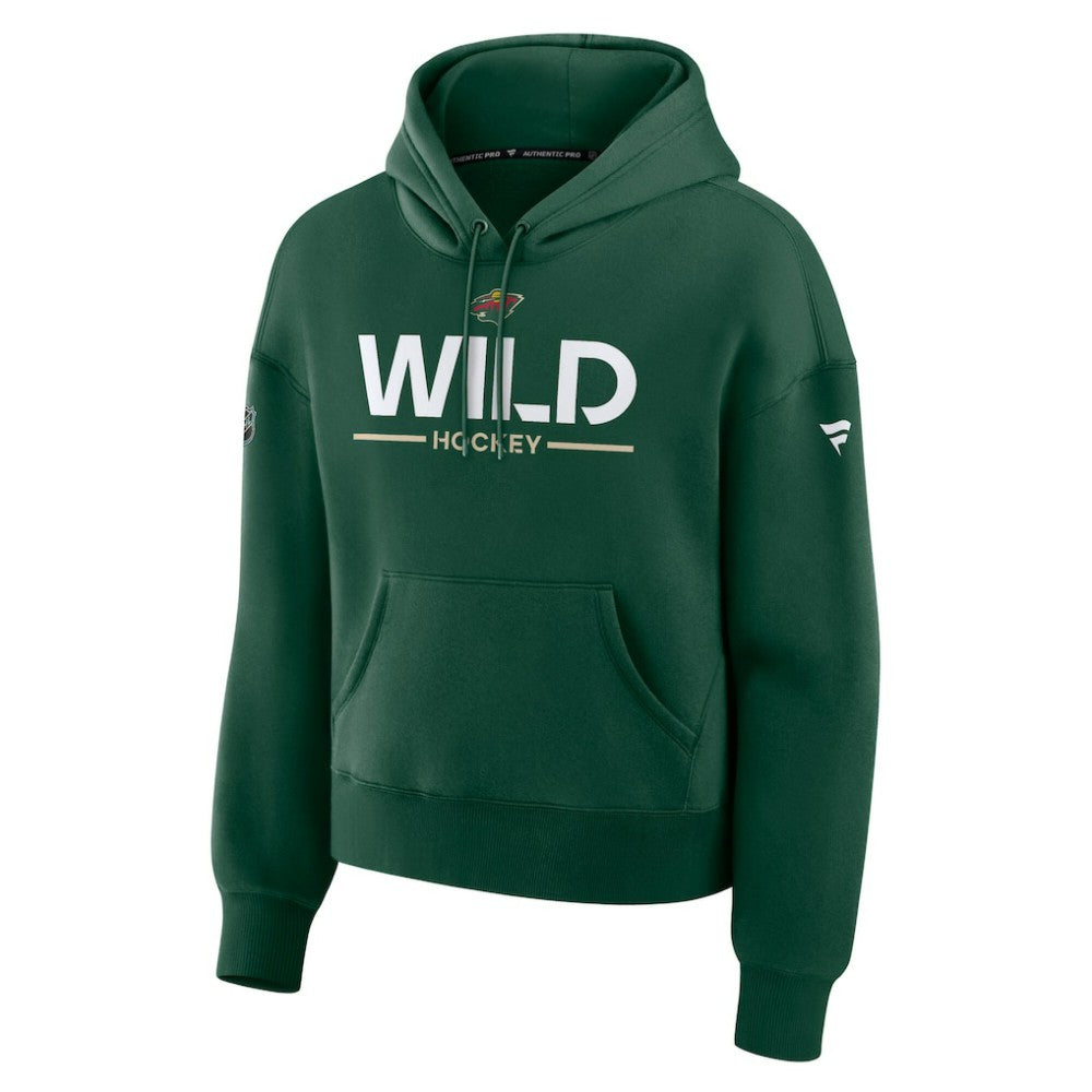 Minnesota Wild Fanatics Women's Authentic Pro Primary Pullover Hoodie On Sale