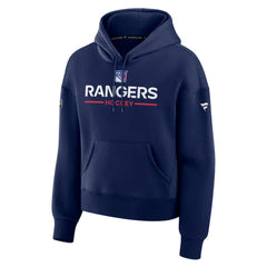 New York Rangers Fanatics Women's Authentic Pro Primary Pullover Hoodie For Sale
