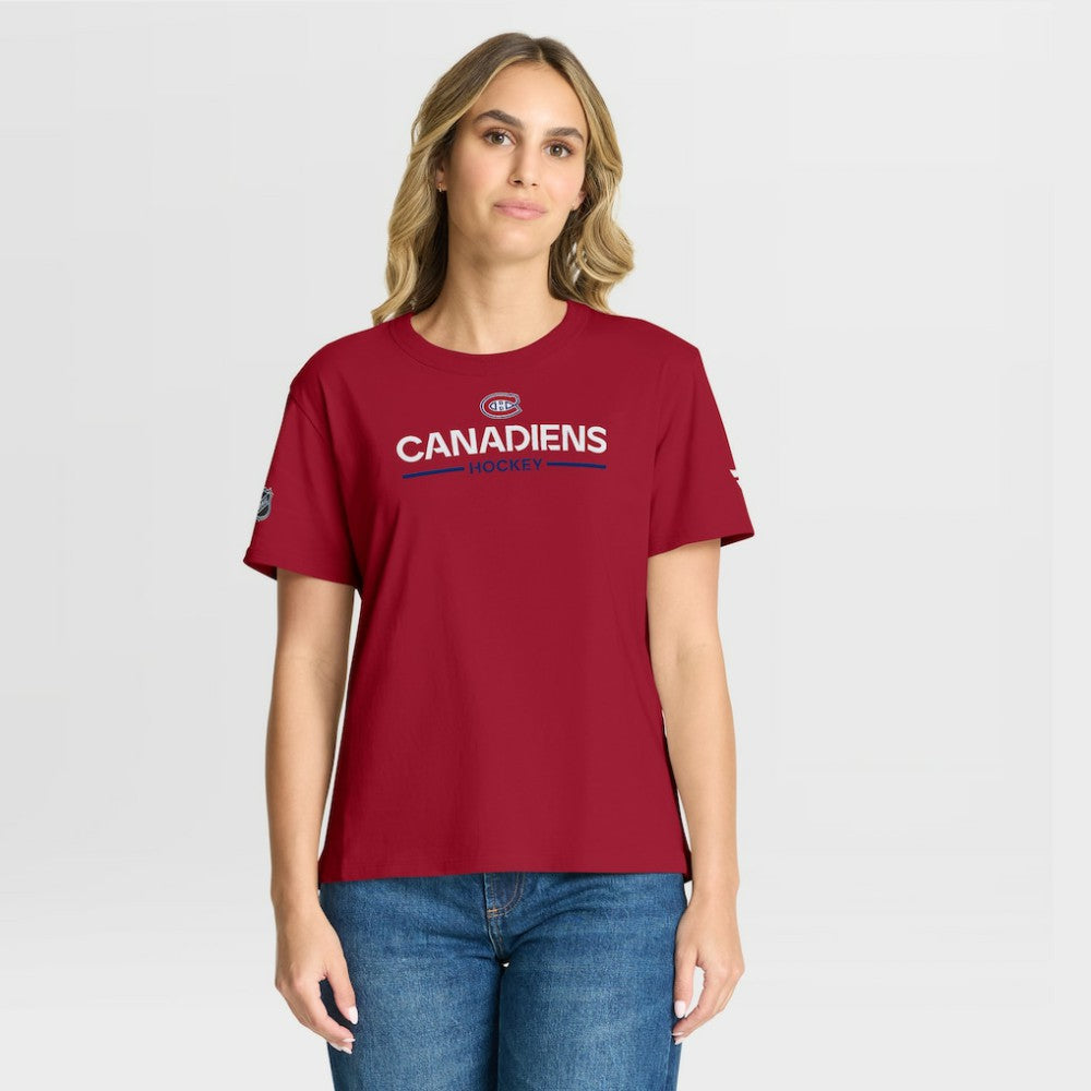 Montreal Canadiens Fanatics Women's Authentic Pro Primary T-Shirt Sale