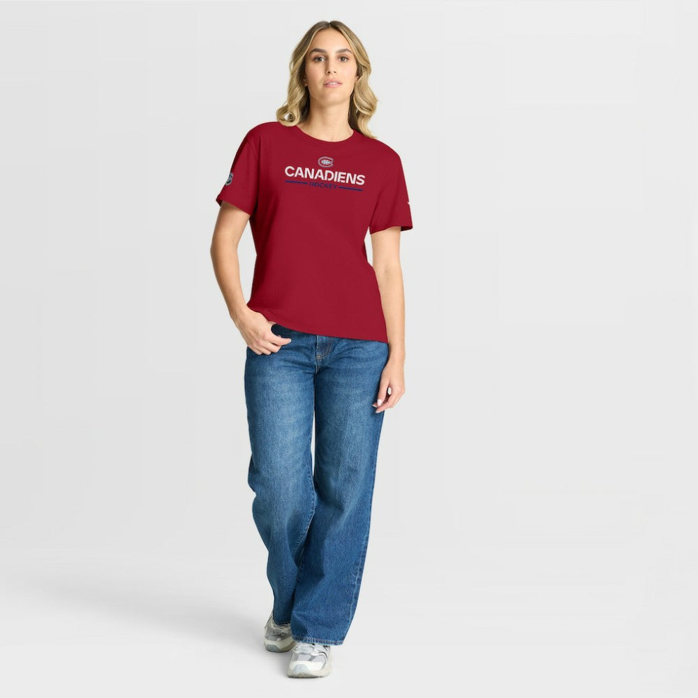Montreal Canadiens Fanatics Women's Authentic Pro Primary T-Shirt Sale