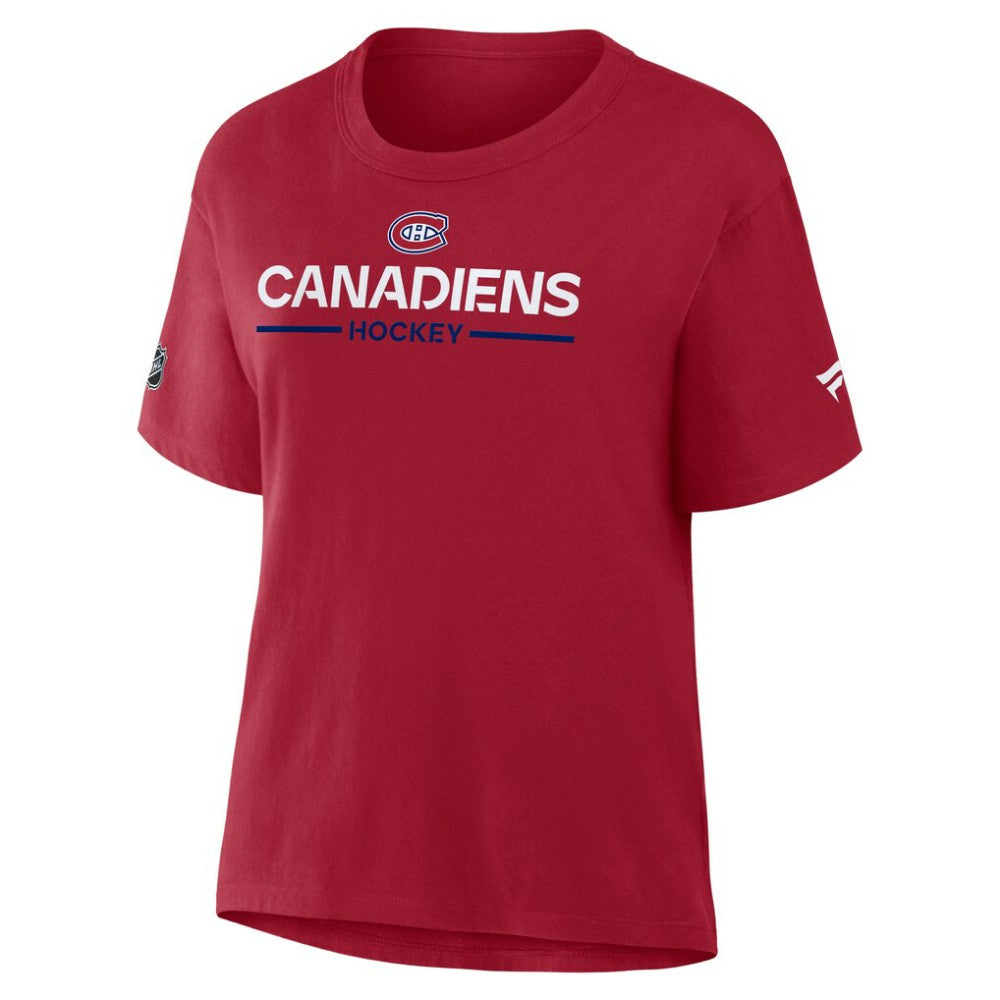 Montreal Canadiens Fanatics Women's Authentic Pro Primary T-Shirt Sale