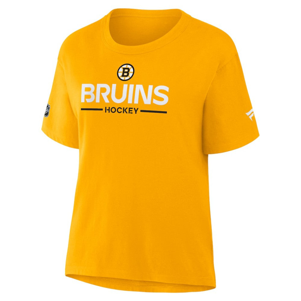 Boston Bruins Fanatics Women's Authentic Pro Primary T-Shirt For Sale