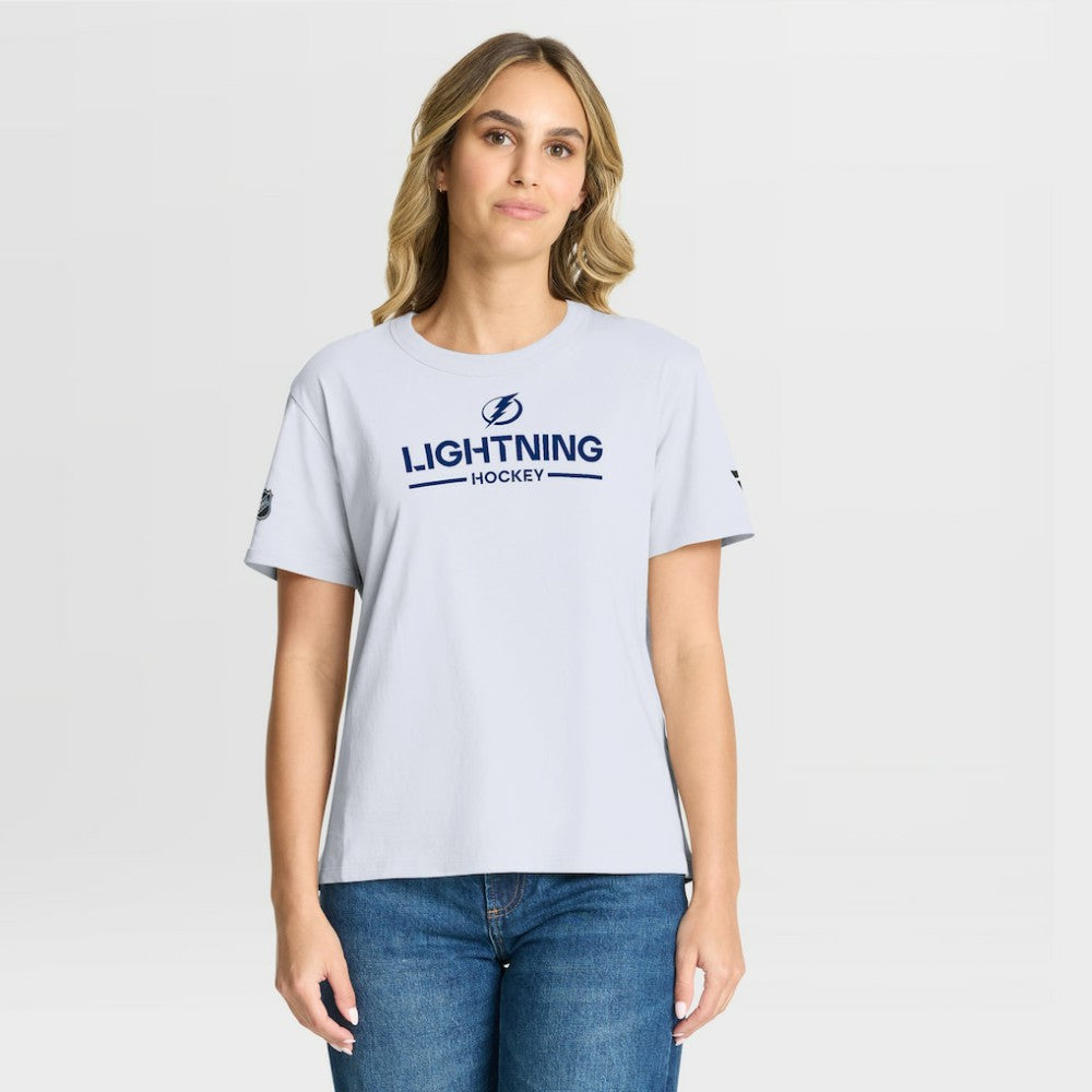 Tampa Bay Lightning Fanatics Women's Authentic Pro Primary T-Shirt Sale