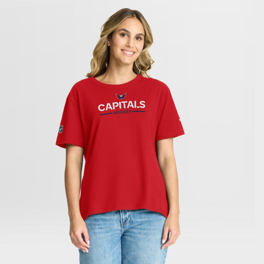 Washington Capitals Fanatics Women's Authentic Pro Primary T-Shirt For Sale