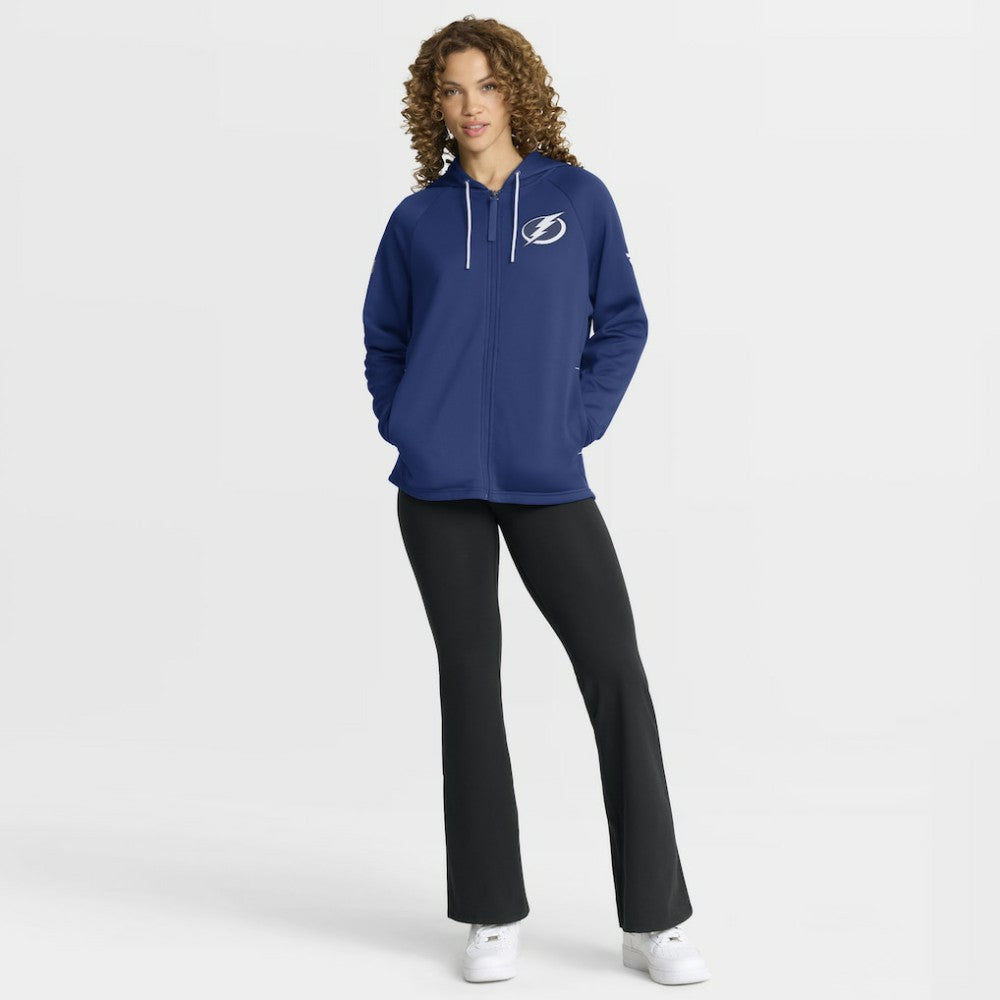 Tampa Bay Lightning Fanatics Women's Authentic Pro Rink Raglan Full-Zip Hoodie Sale