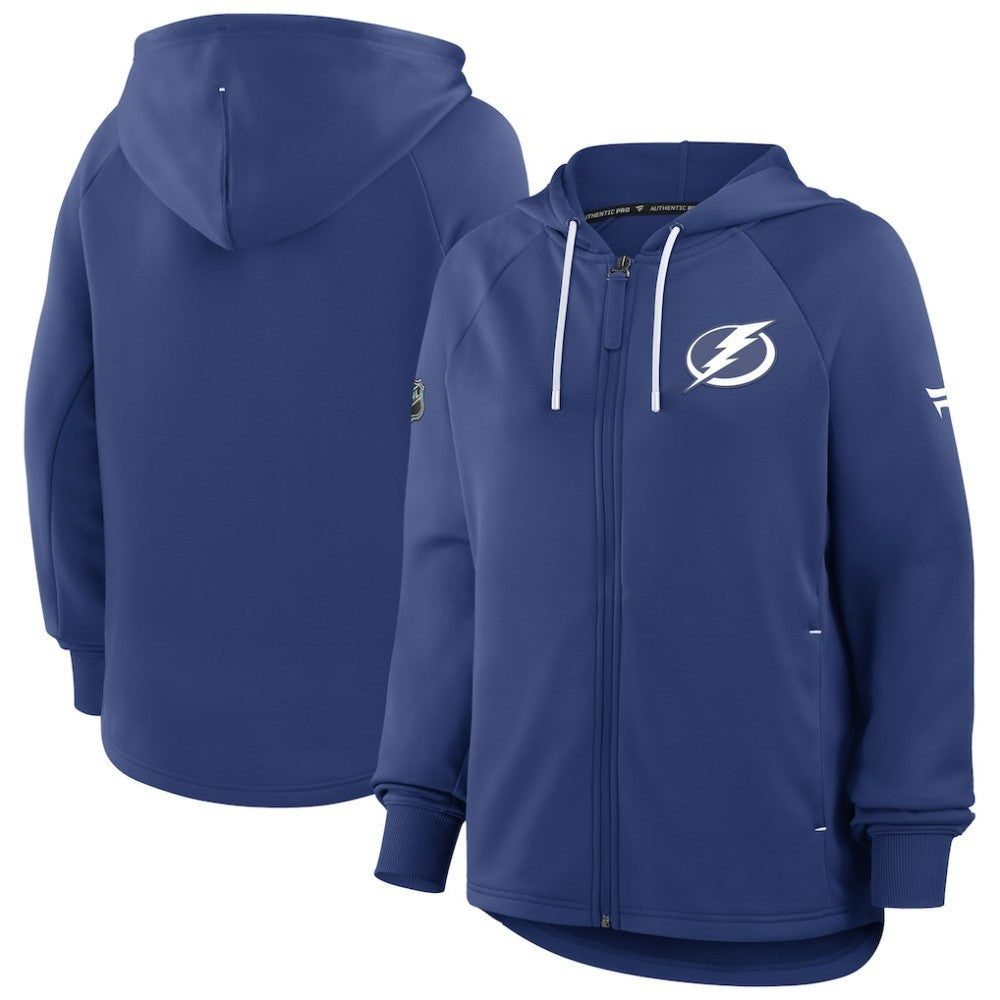 Tampa Bay Lightning Fanatics Women's Authentic Pro Rink Raglan Full-Zip Hoodie Sale