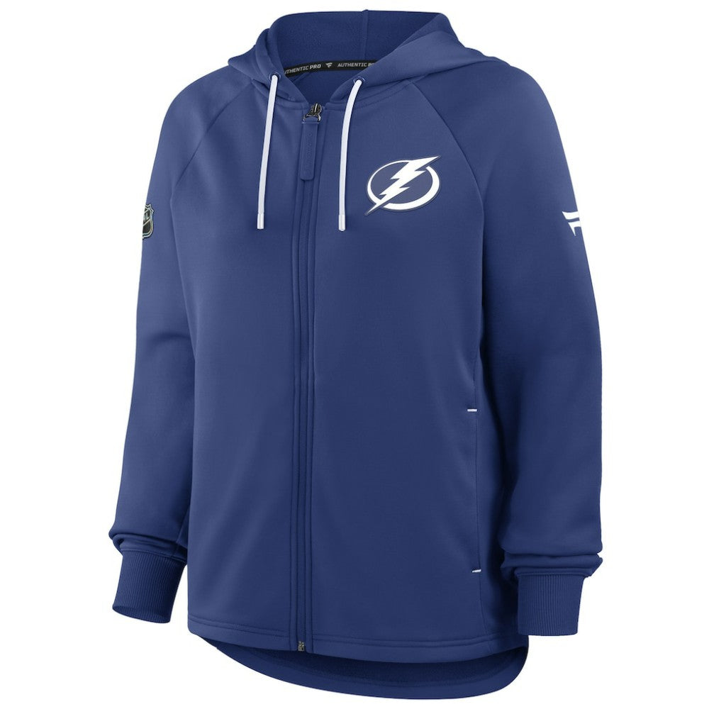 Tampa Bay Lightning Fanatics Women's Authentic Pro Rink Raglan Full-Zip Hoodie Sale