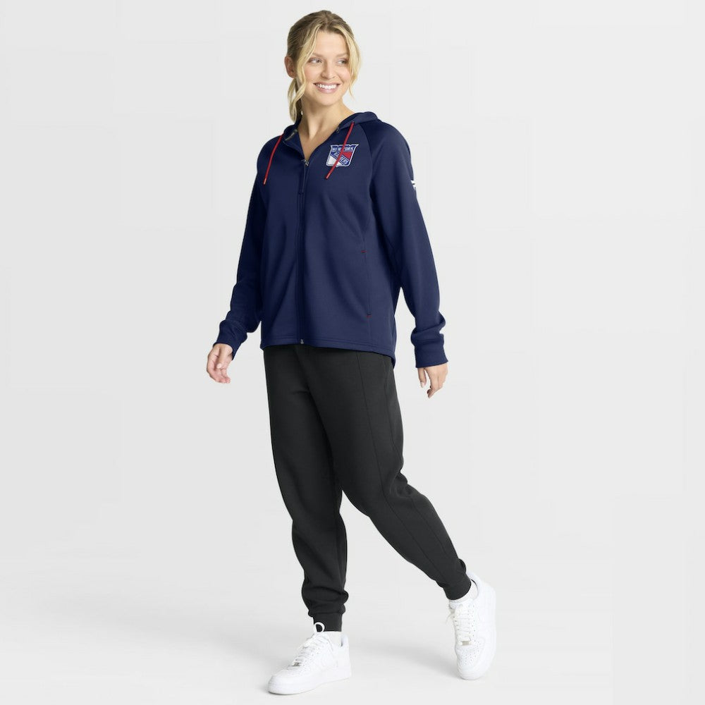 New York Rangers Fanatics Women's Authentic Pro Rink Raglan Full-Zip Hoodie Outlet