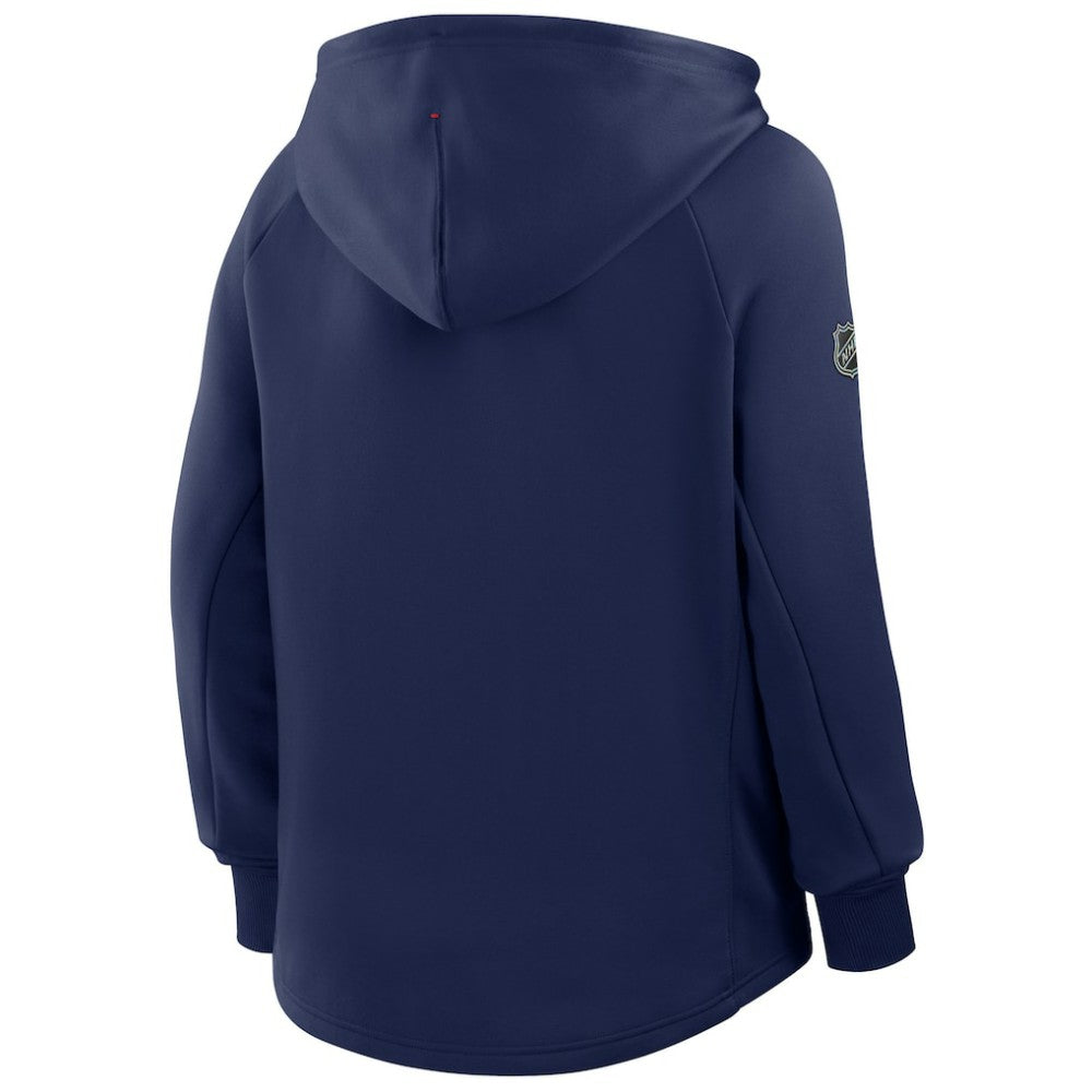 New York Rangers Fanatics Women's Authentic Pro Rink Raglan Full-Zip Hoodie Outlet