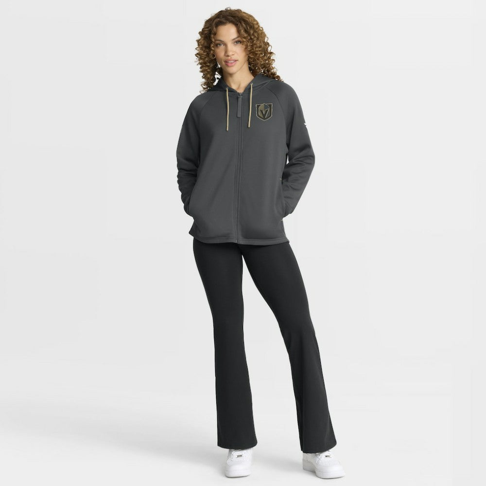Vegas Golden Knights Fanatics Women's Authentic Pro Rink Raglan Full-Zip Hoodie On Sale
