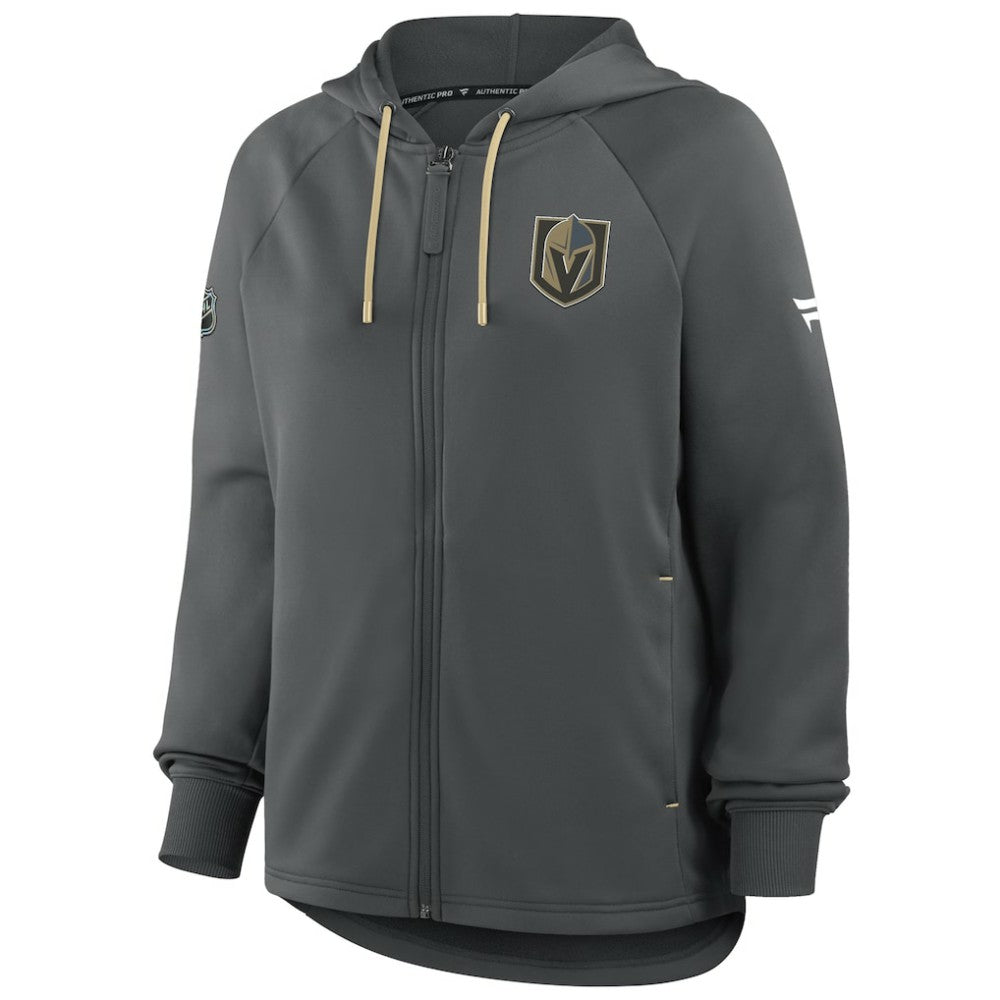 Vegas Golden Knights Fanatics Women's Authentic Pro Rink Raglan Full-Zip Hoodie On Sale