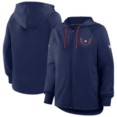 Washington Capitals Fanatics Women's Authentic Pro Rink Raglan Full-Zip Hoodie Discount