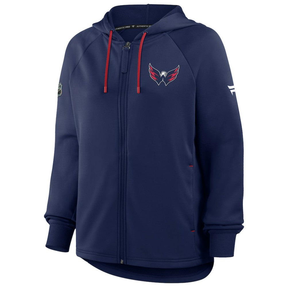 Washington Capitals Fanatics Women's Authentic Pro Rink Raglan Full-Zip Hoodie Discount