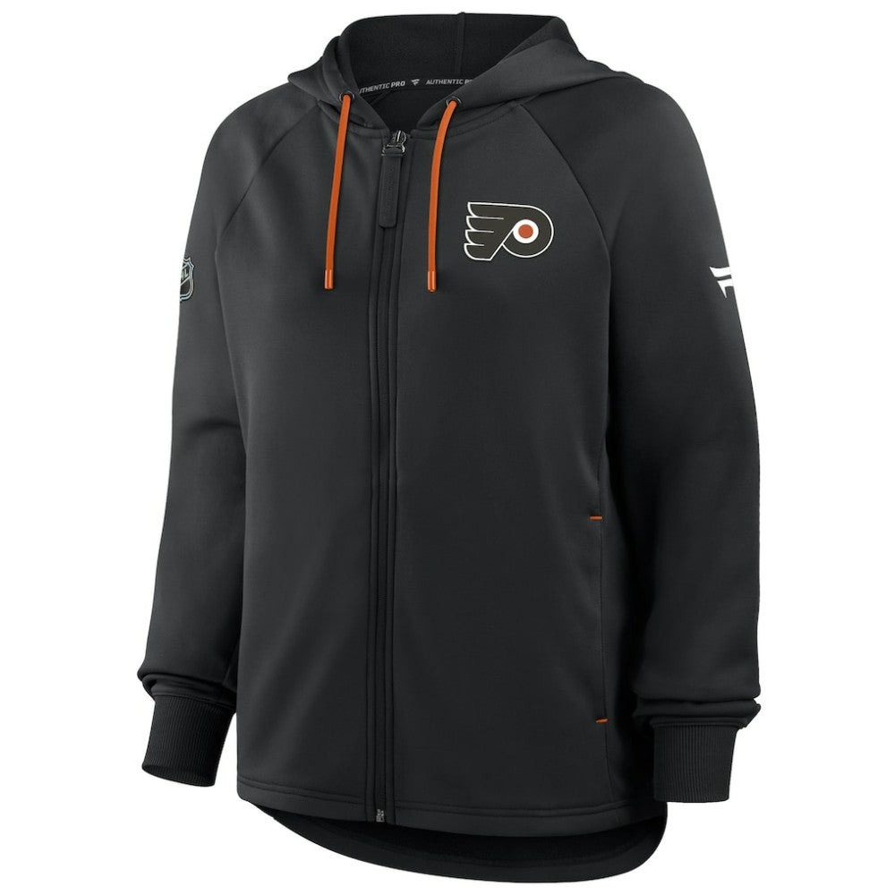 Philadelphia Flyers Fanatics Women's Authentic Pro Rink Raglan Full-Zip Hoodie Discount