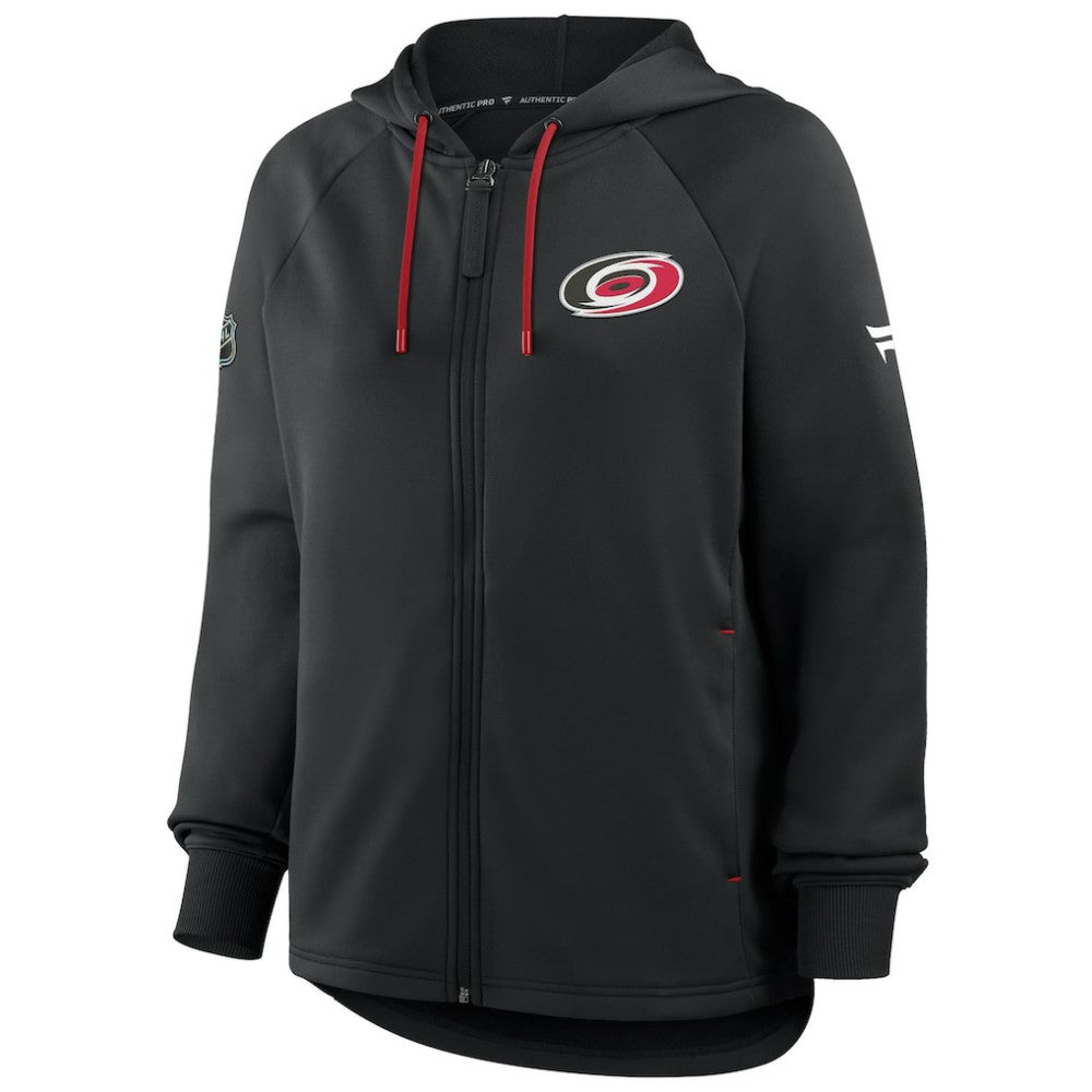 Carolina Hurricanes Fanatics Women's Authentic Pro Rink Raglan Full-Zip Hoodie On Sale
