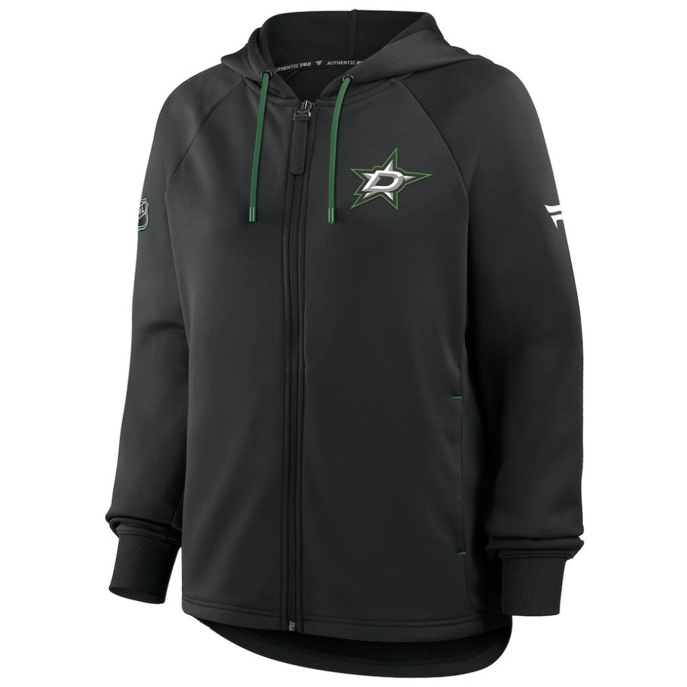 Dallas Stars Fanatics Women's Authentic Pro Rink Raglan Full-Zip Hoodie Discount