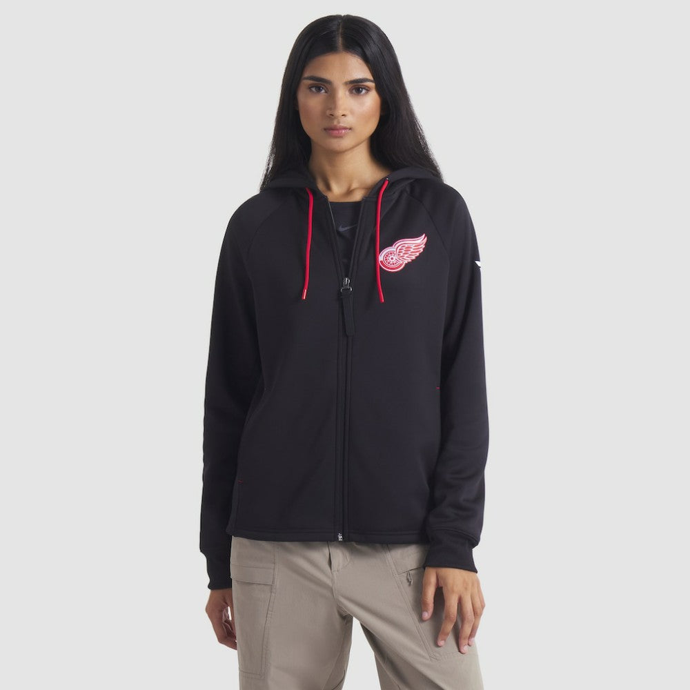 Detroit Red Wings Fanatics Women's Authentic Pro Rink Raglan Full-Zip Hoodie Sale