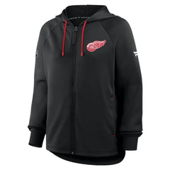 Detroit Red Wings Fanatics Women's Authentic Pro Rink Raglan Full-Zip Hoodie Sale