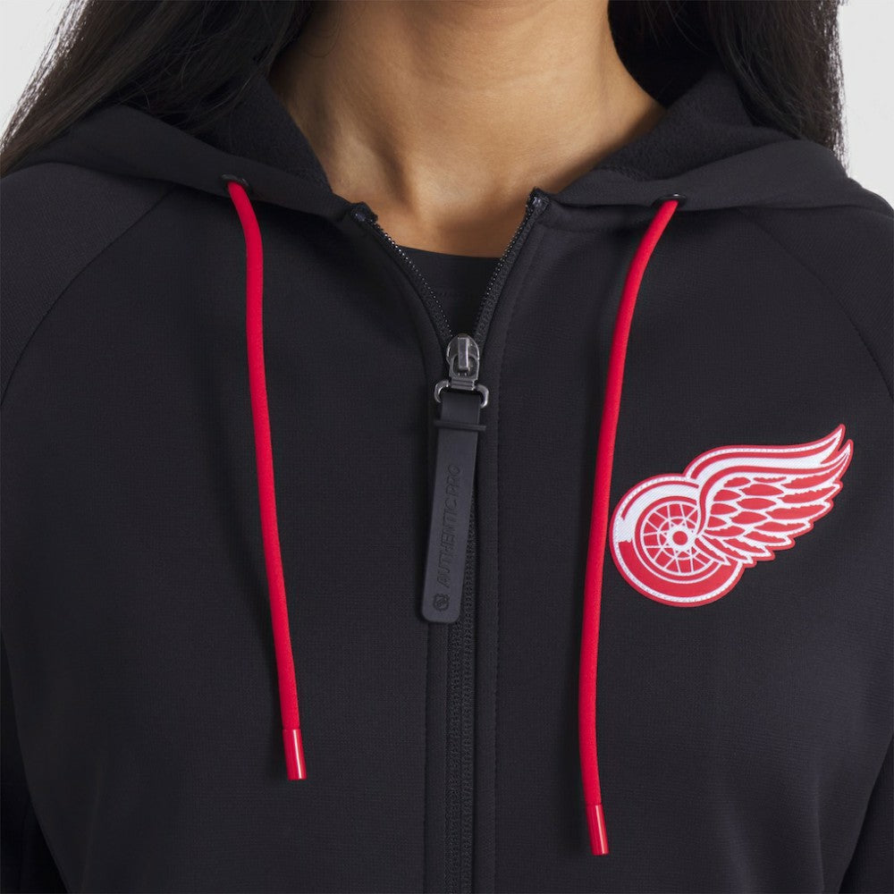 Detroit Red Wings Fanatics Women's Authentic Pro Rink Raglan Full-Zip Hoodie Sale