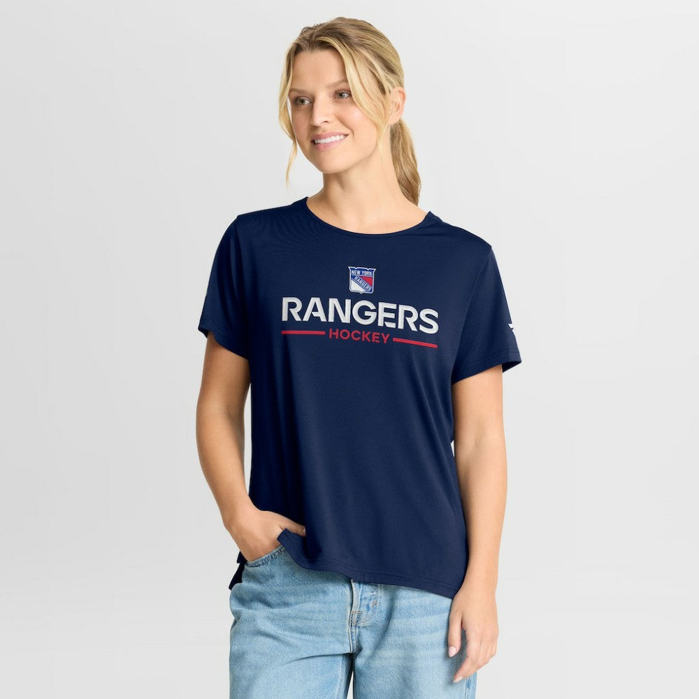 New York Rangers Fanatics Women's Authentic Pro Rink Tech T-Shirt Sale