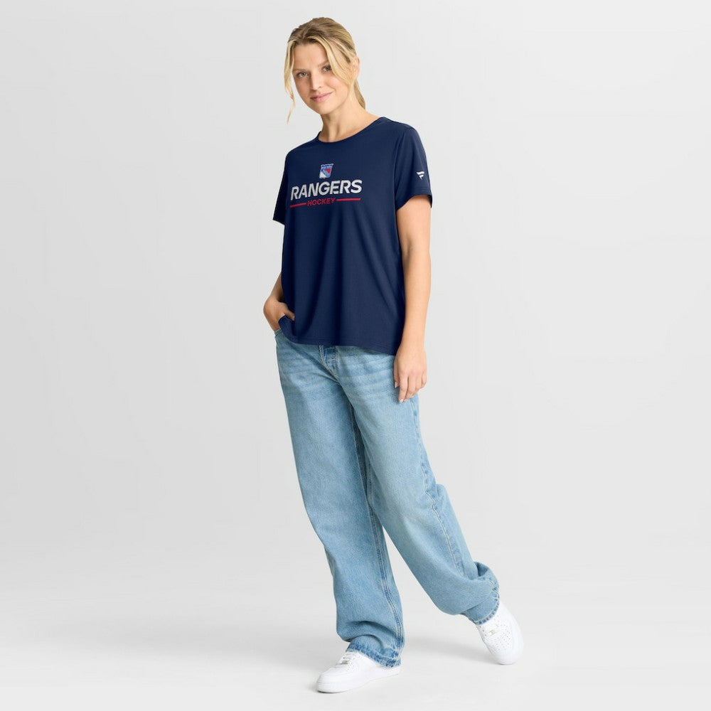 New York Rangers Fanatics Women's Authentic Pro Rink Tech T-Shirt Sale