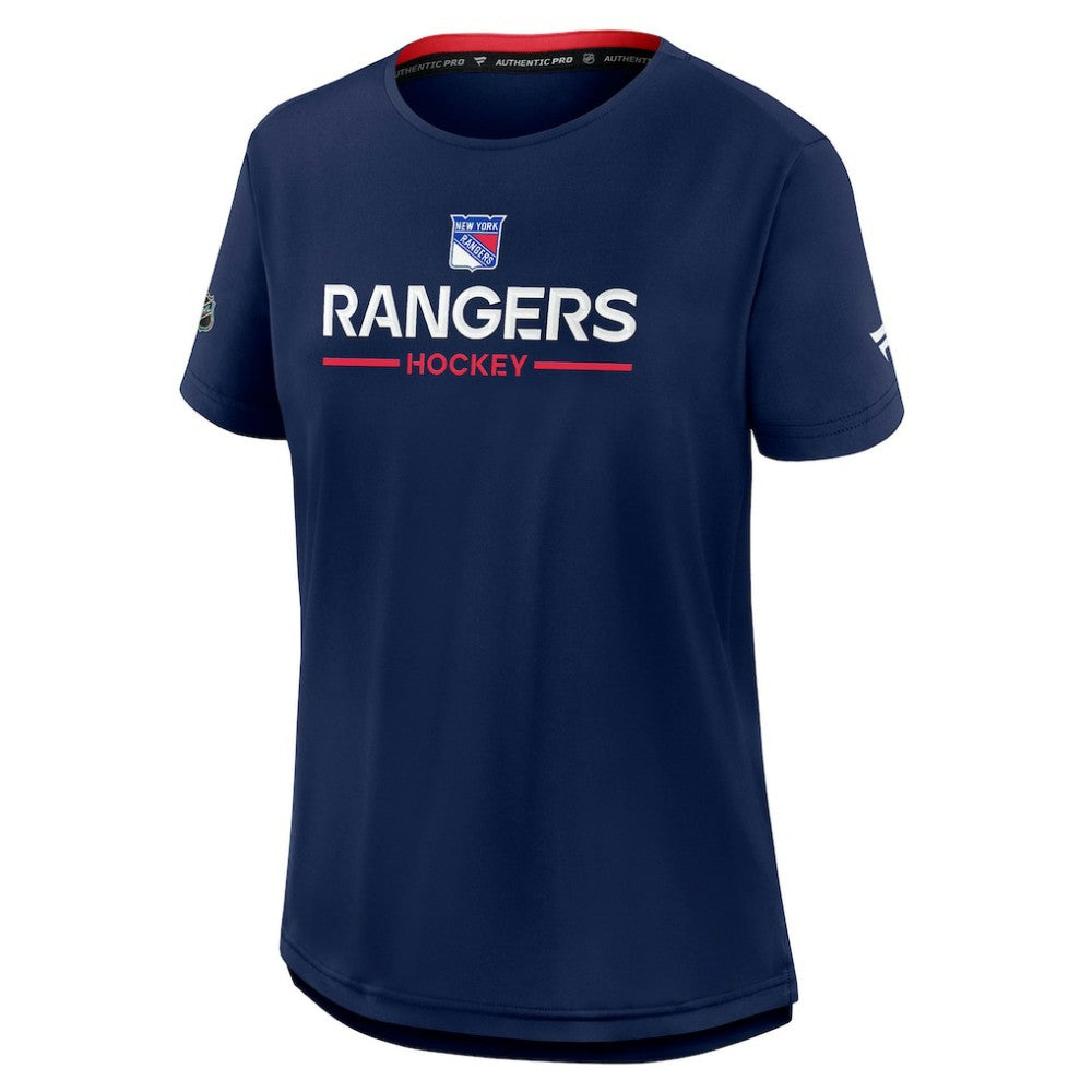 New York Rangers Fanatics Women's Authentic Pro Rink Tech T-Shirt Sale