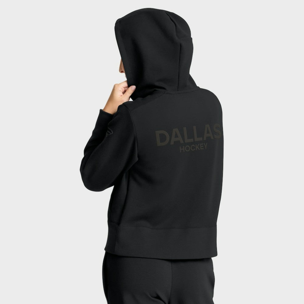 Dallas Stars Fanatics Women's Authentic Pro Road Tri-Blend Quarter-Zip Hoodie Outlet