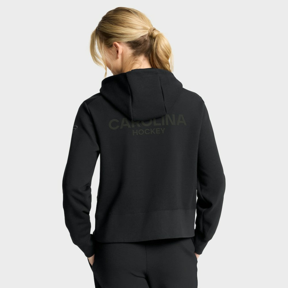 Carolina Hurricanes Fanatics Women's Authentic Pro Road Tri-Blend Quarter-Zip Hoodie Online
