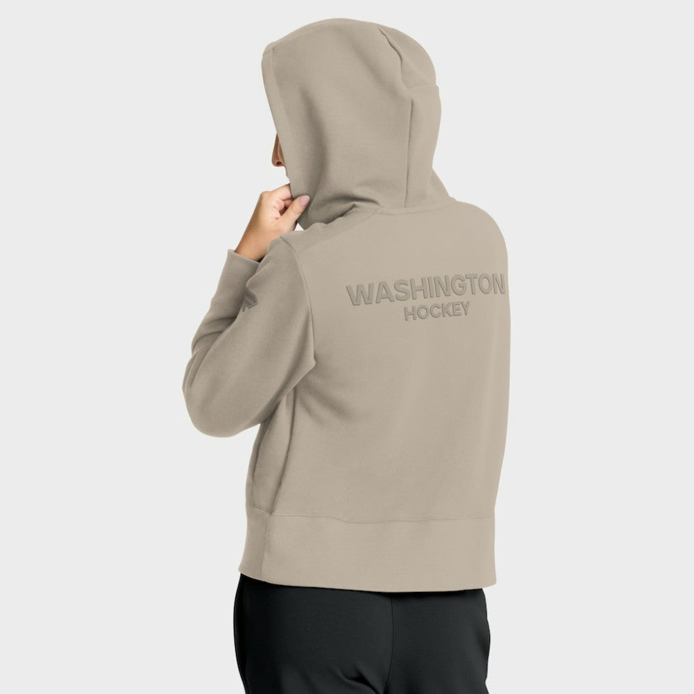 Washington Capitals Fanatics Women's Authentic Pro Road Tri-Blend Quarter-Zip Hoodie Sale
