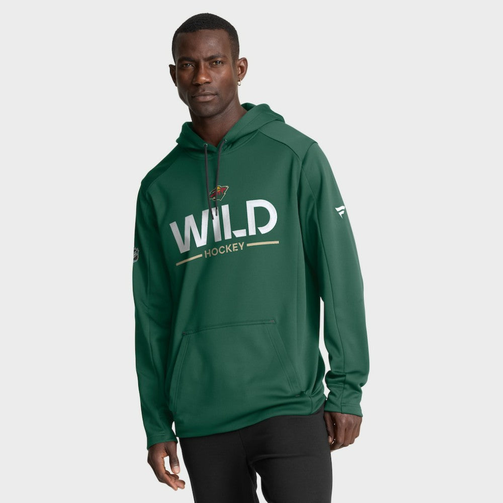 Minnesota Wild Fanatics Authentic Pro Rink Hoodie On Sale