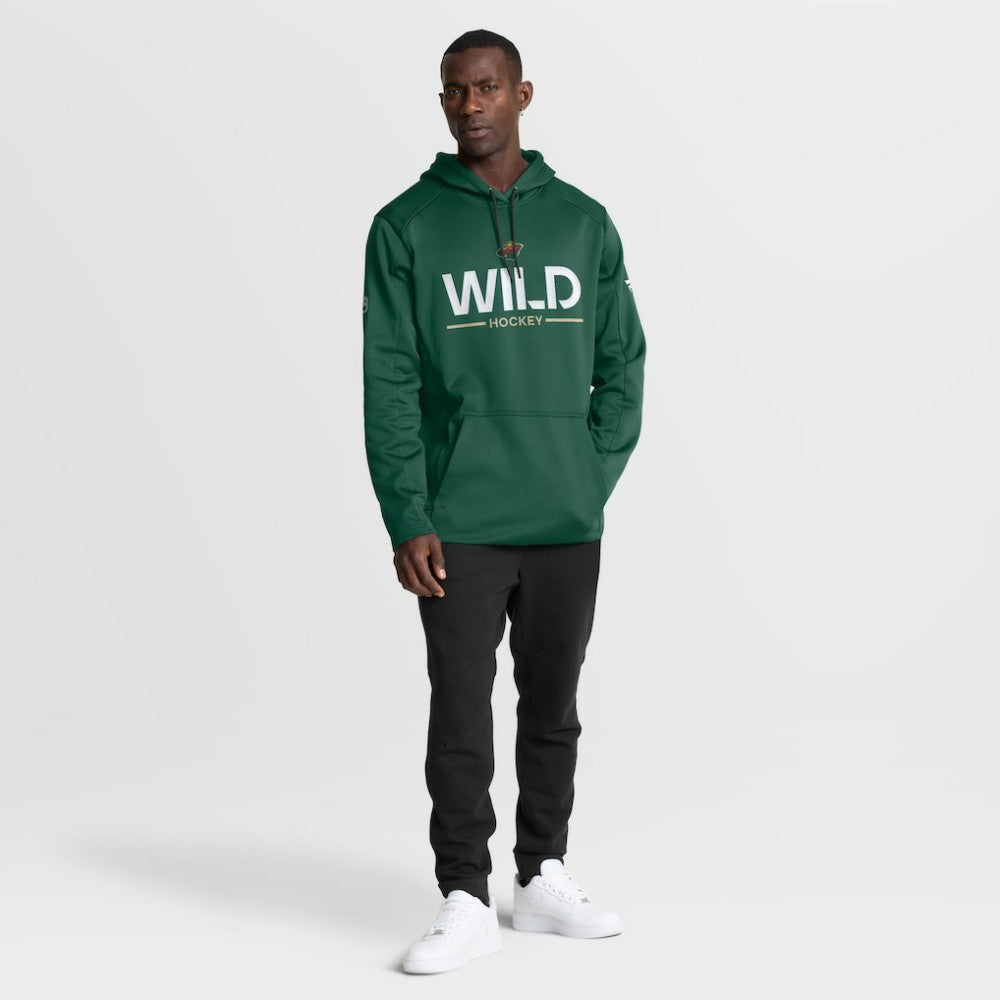 Minnesota Wild Fanatics Authentic Pro Rink Hoodie On Sale