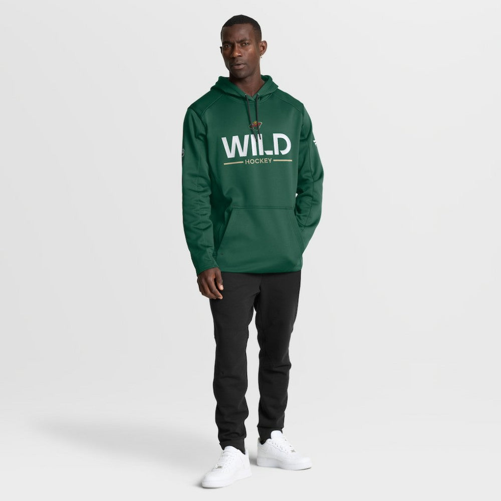 Minnesota Wild Fanatics Authentic Pro Rink Hoodie On Sale