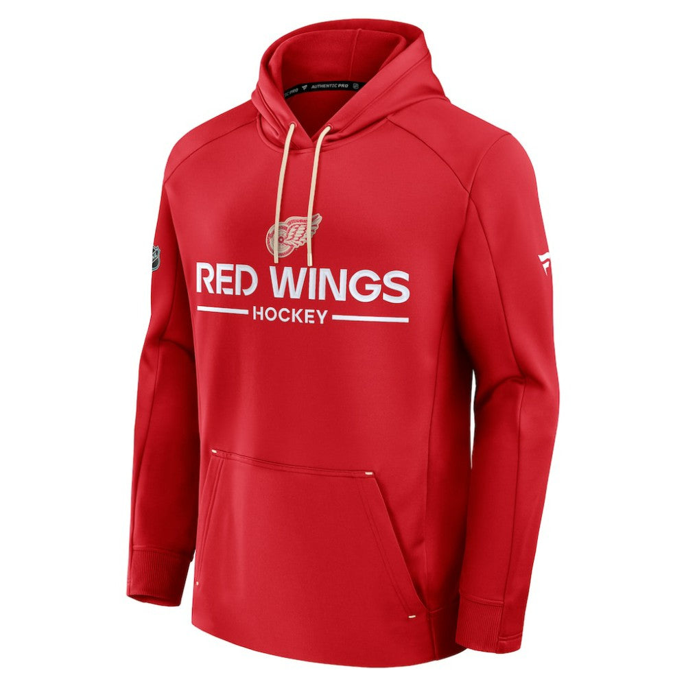 Detroit Red Wings Fanatics Authentic Pro Centennial Rink Hoodie - Red On Sale