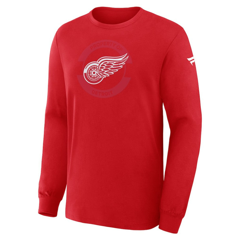 Detroit Red Wings Fanatics Authentic Pro Property Of Practice Long Sleeve T-Shirt Outlet