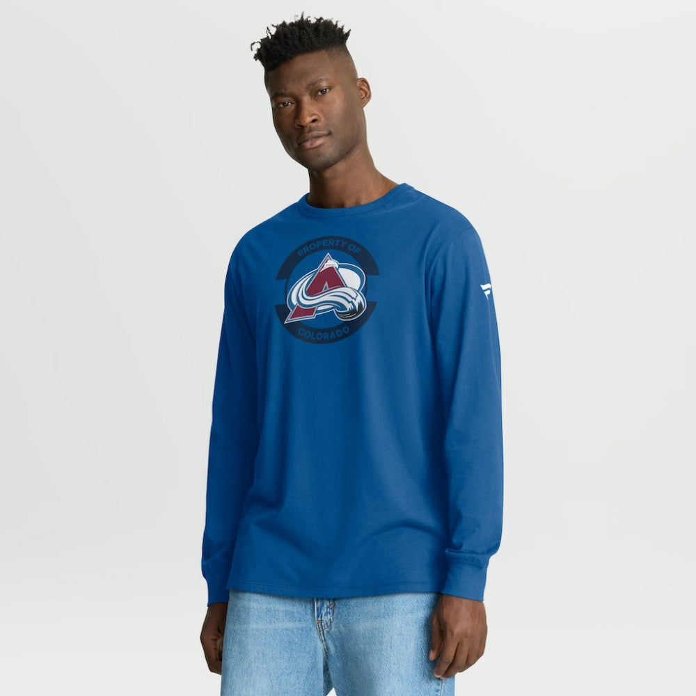 Colorado Avalanche Fanatics Authentic Pro Property Of Practice Long Sleeve T-Shirt For Sale