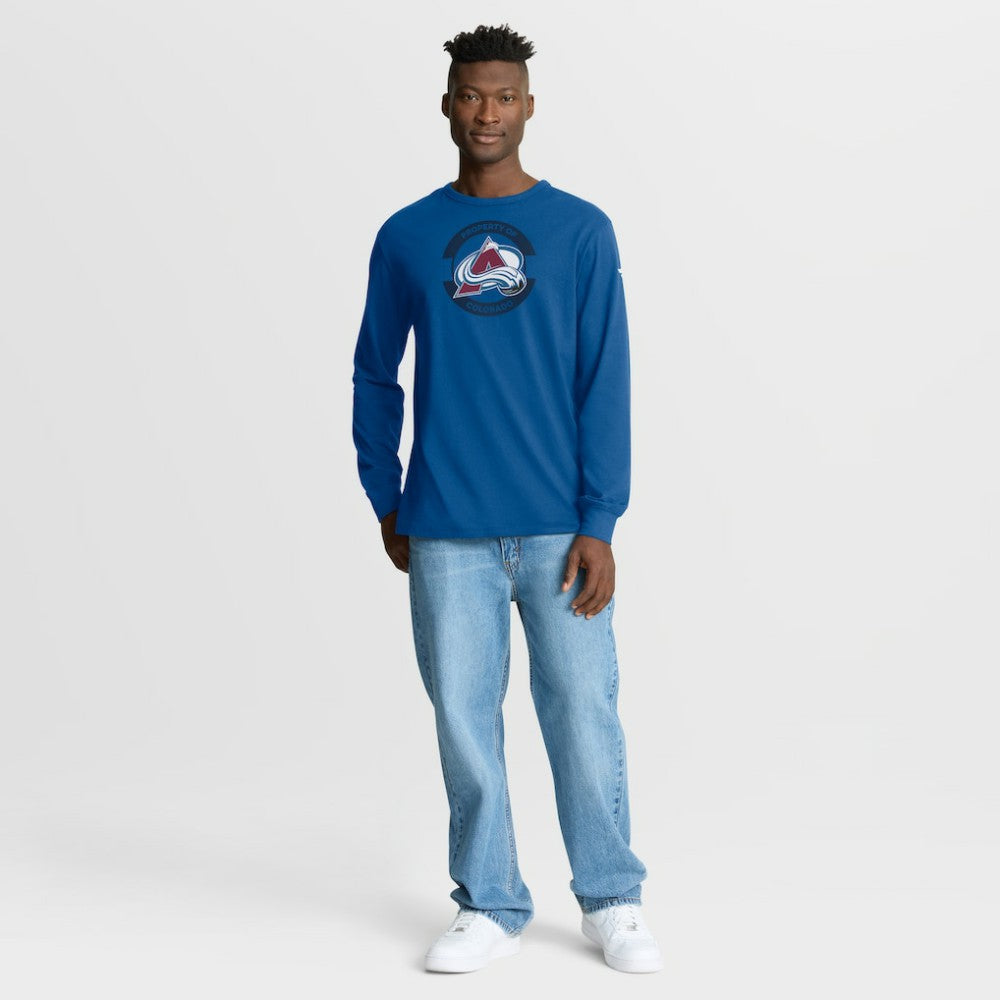 Colorado Avalanche Fanatics Authentic Pro Property Of Practice Long Sleeve T-Shirt For Sale