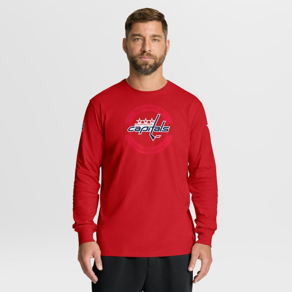 Washington Capitals Fanatics Authentic Pro Property Of Practice Long Sleeve T-Shirt Sale