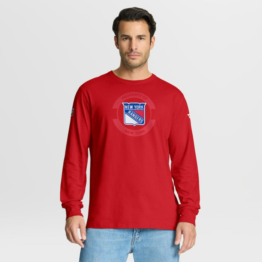 New York Rangers Fanatics Authentic Pro Property Of Practice Long Sleeve T-Shirt Discount